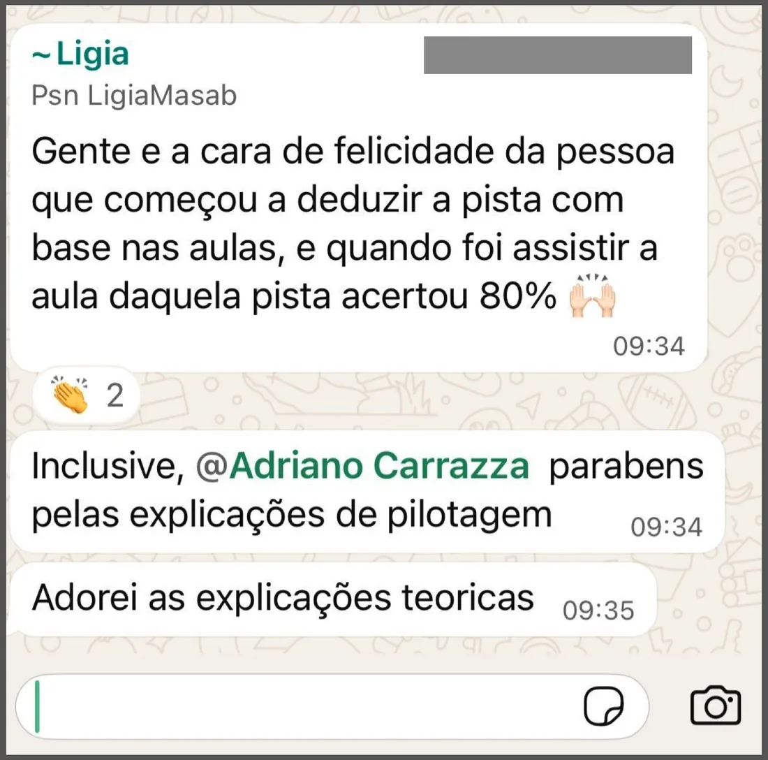 Aluna conta que um colega deduziu a pista pelas aulas e acertou 80%